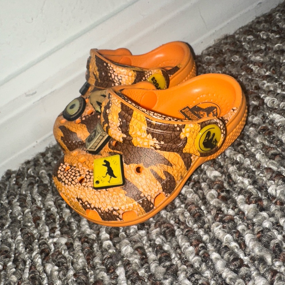 Kids Crocs Clog - Orange and Brown